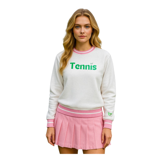 Pink Tennis Scuba Sweatshirt