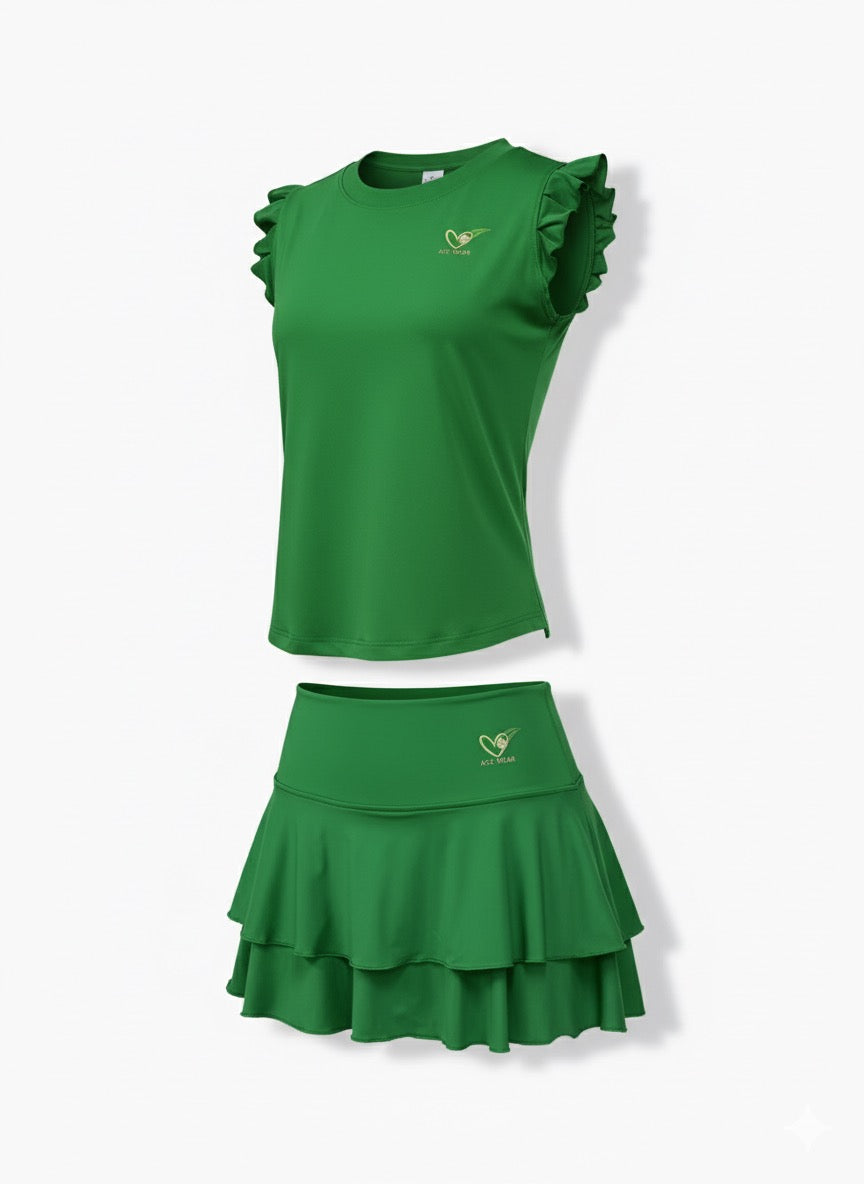 Ace Palm Ruffle top