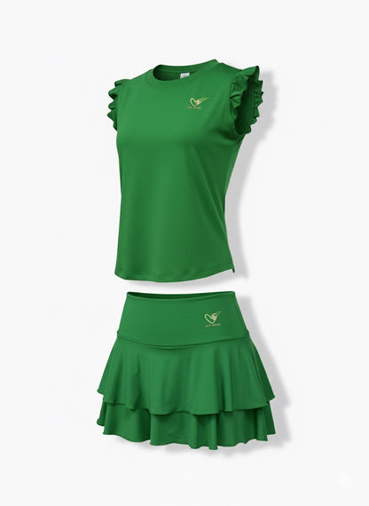 Ace Palm Ruffle top