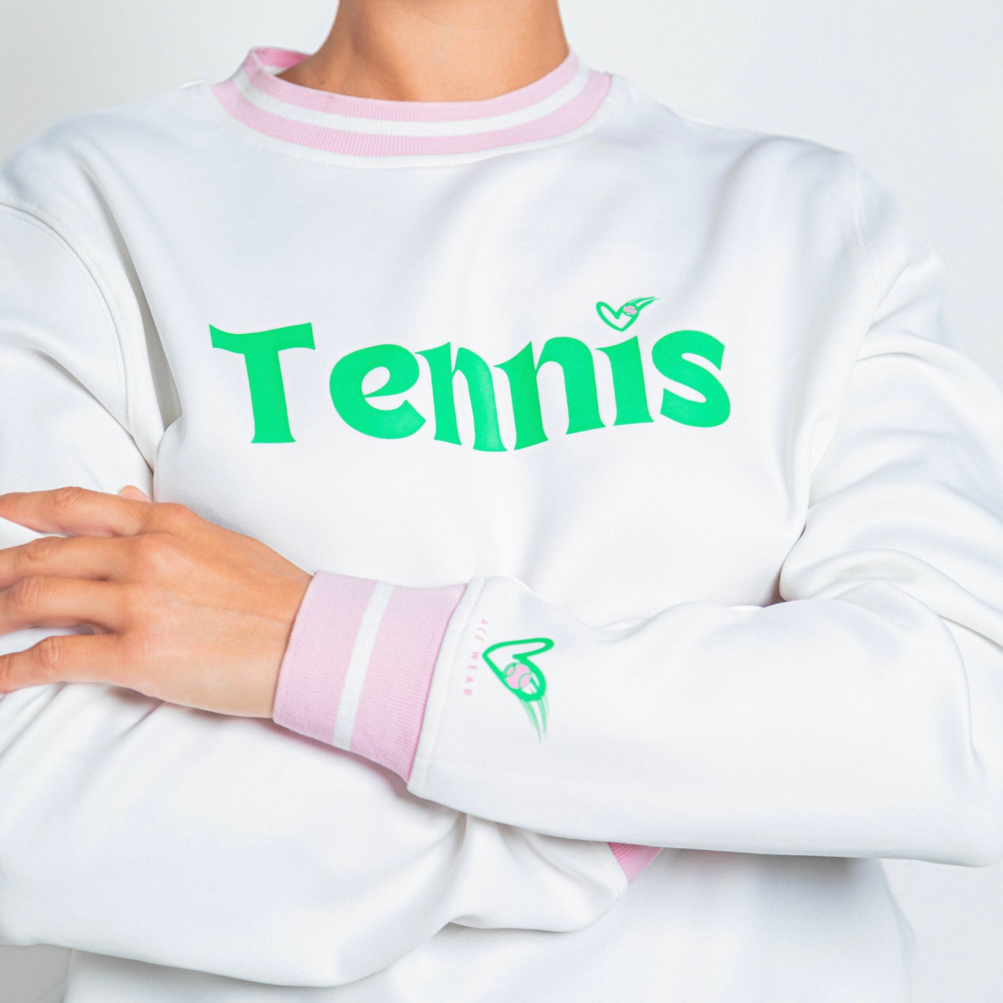 Pink Tennis Scuba Sweatshirt