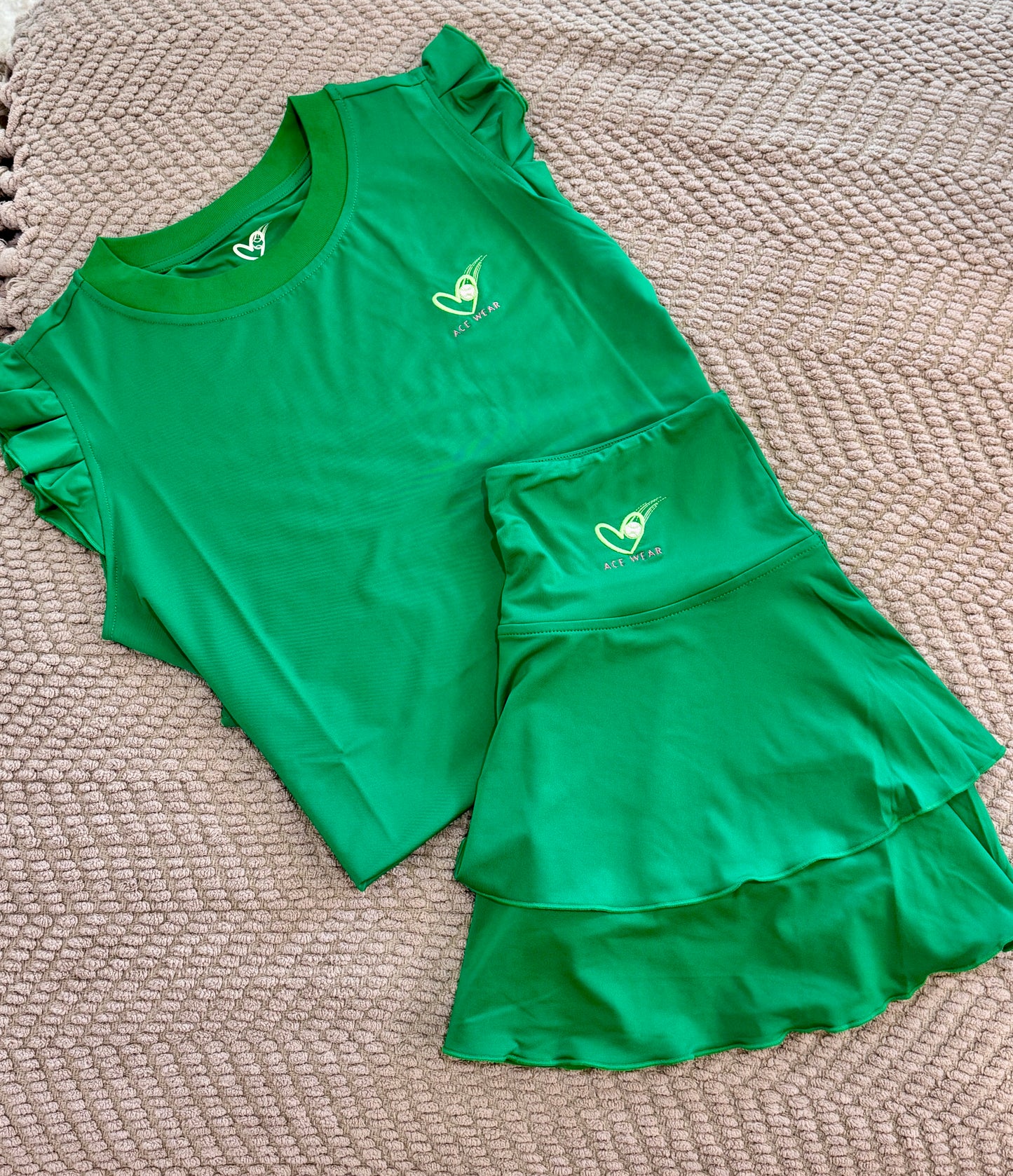 Ace Palm Ruffle top