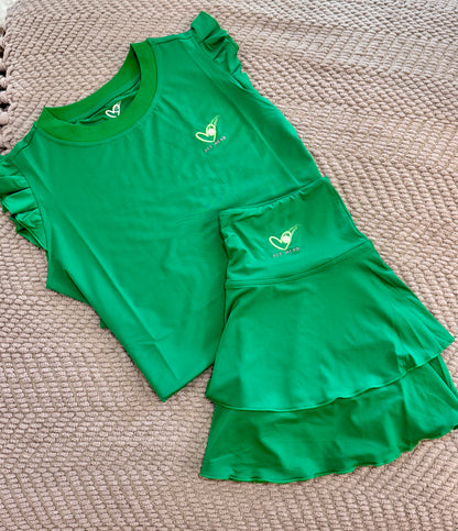 Ace Palm Ruffle top