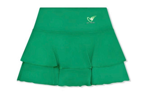 Ace Palm Ruffle Tennis Skirt – Green